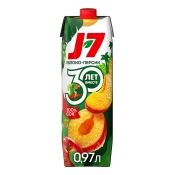 Сок "J7 - Яблоко-персик мякотьюй " (0.97 л./1 уп./12 шт./Тетра-пак)