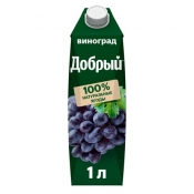 Сок "Добрый - Виноград " (1 л./1 уп./12 шт./Тетра-пак)